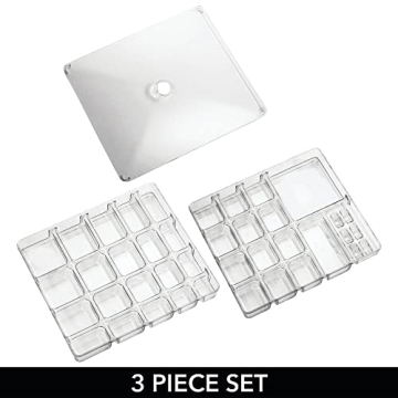 mDesign Clear Jewelry Organizer for Stylish Storage Solutions