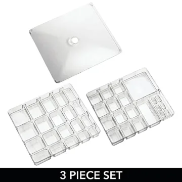 mDesign Clear Jewelry Organizer for Stylish Storage Solutions
