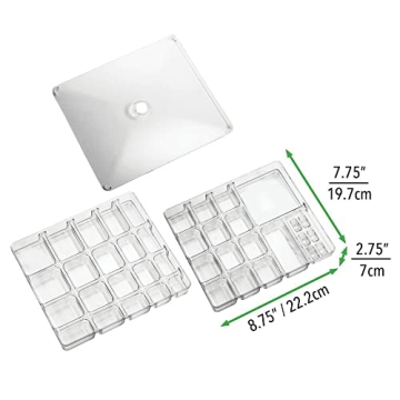 mDesign Clear Jewelry Organizer for Stylish Storage Solutions