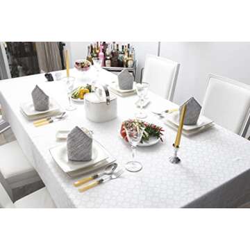 Smyrna Turkish Cotton Original Cloth Napkins Set of 6, 18 x 18 Inches, Decorative Boho Table Napkins for Dining Table Versatile Farmhouse Cloth Napkin for Dinner, Wedding and Parties, Gray