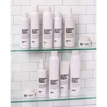 Authentic Beauty Concept Strong Hold Hairspray | Long-Lasting Control & Shiny Finish | Fast-Drying Formula | Heat Protection | All Hair Types | 9.10 oz.