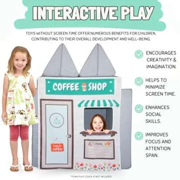 Couch Swag Play Panel for Childrens Foam Sofa Kids Couch (Coffee Shop)