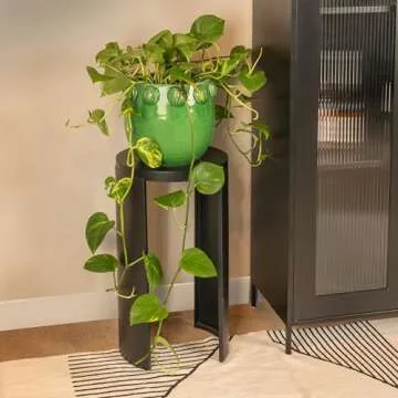 Creative Co-Op Sleek Metal Round End Table - Modern Minimalist Design