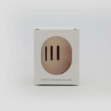 FERYES Makeup Sponge Holder - Eco-Friendly Silicone Beauty Blender Case for Travel