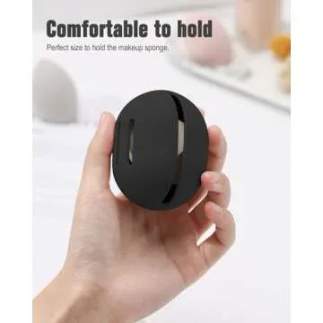 FERYES Makeup Sponge Holder - Eco-Friendly Silicone Travel Case