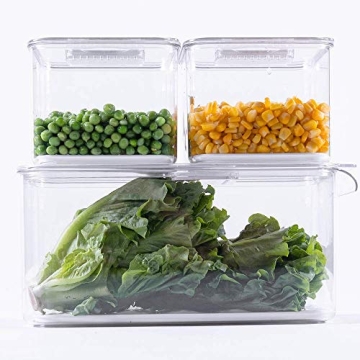 iPEGTOP Stackable Produce Saver Containers for Freshness
