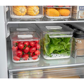 iPEGTOP Stackable Produce Saver Containers for Freshness