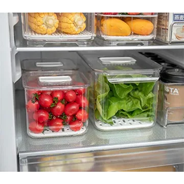 iPEGTOP Stackable Produce Saver Containers for Freshness