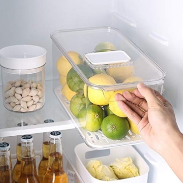 iPEGTOP Stackable Produce Saver Containers for Freshness