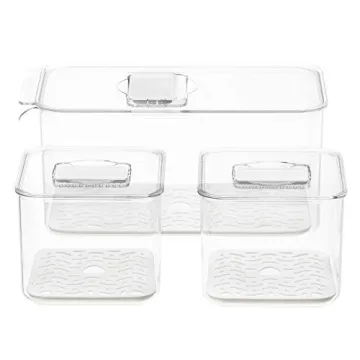 iPEGTOP Stackable Produce Saver Containers for Freshness