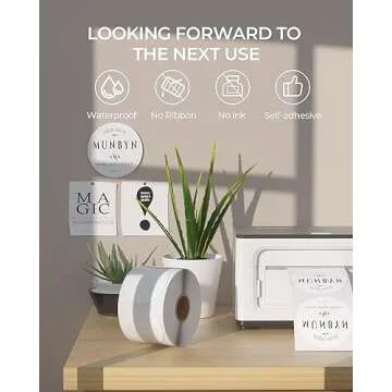 MUNBYN Thermal Labels for Logo Design & Inventory