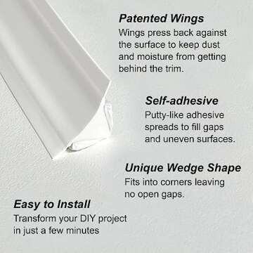 InstaTrim Flexible Waterproof Trim for Effortless Home Projects