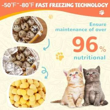 PAWUP Freeze-Dried Quail Egg Yolk Treats for Pets