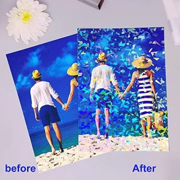 Versatile 36 Sheets Holographic Sticker Paper for Crafters