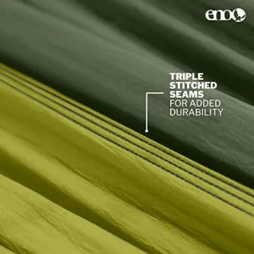 ENO DoubleNest Hammock - Lightweight, Portable, 1 to 2 Person Hammock - for Camping, Hiking, Backpacking, Travel, a Festival, or The Beach - Olive/Melon