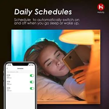 helloify BR30 Smart WiFi LED Light Bulbs, RGBCW Multi-Color Changing, Warm to Cool White Dimmable, Compatible with Alexa & Google Home (No Hub), 60W Equivalent E26, RGB+2700K-6500K, 2 Count