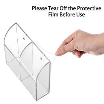 Hipiwe Acrylic Remote Control Holder for Organized Living