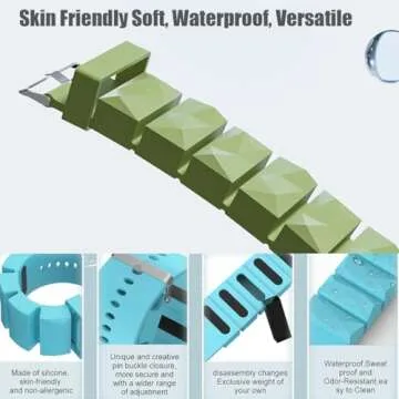 Adjustable 2 LB Ankle Wrist Weights Pair for Fitness Gains