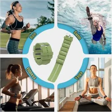 Adjustable 2 LB Ankle Wrist Weights Pair for Fitness Gains