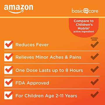 Amazon Basic Care Children's Ibuprofen Chewable Tablets - 24 Count