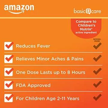 Amazon Basic Care Children's Ibuprofen Chewable Tablets - 24 Count