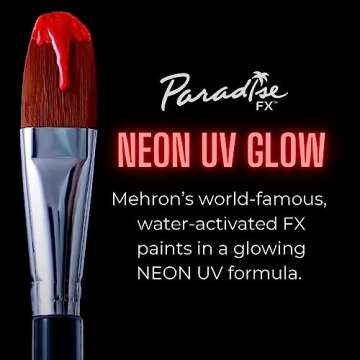 Mehron Makeup Paradise AQ Refill - Vulcan Neon Red