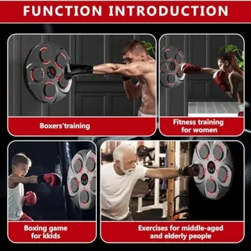 Bluetooth Music Boxing Trainer - Wall Mounted Punching System