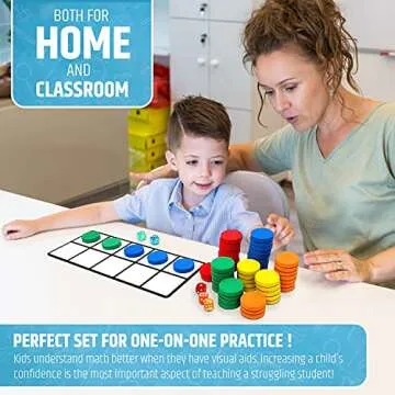Magnetic Ten Frame Set - Engaging Math Kit for Kids