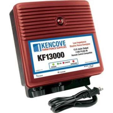 Kencove 13.0-Joule, Low-Impedance, 110-Volt AC Electric Fence Charger