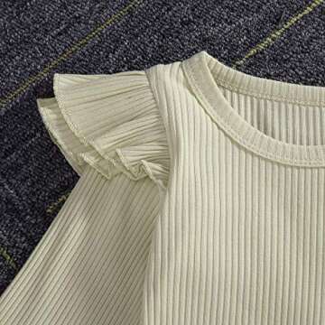 Adorable Newborn Girls Romper Bodysuit Set