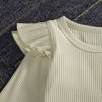 Adorable Newborn Girls Romper Bodysuit Set