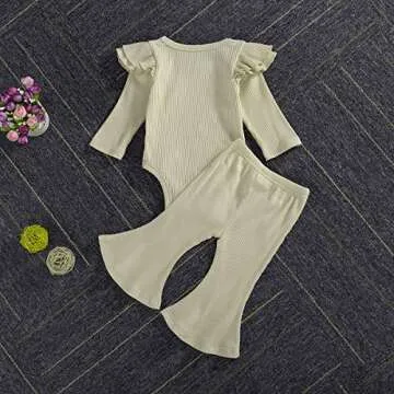 Adorable Newborn Girls Romper Bodysuit Set