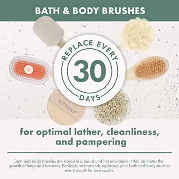 EcoTools Dry Body Brush, for Post Shower & Bath Skincare Routine, Removes Dirt & Promotes Blood Circulation, Helps Reduce Appearance of Cellulite, Eco-Friendly, Vegan & Cruelty-Free, 1 Count