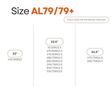 AutoSock for Commercial Vehicles and Trucks AL79, Snow Socks for Tires, Pack of 2