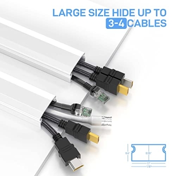 Delamu 94.5in Cord Hider: Easy Cable Management