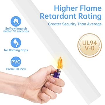 Delamu 94.5in Cord Hider: Easy Cable Management