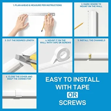 Delamu 94.5in Cord Hider: Easy Cable Management