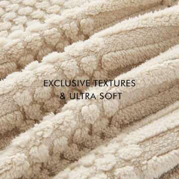 lifein Beige Throw Blanket for Couch - Soft Boho Bed Throw Blanket, Fleece Cozy Blanket, Cute Tan Fluffy Lightweight Blanket&Throw for Sofa,Chair,Home Decor,Woman(60 * 80",Khaki)