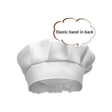 SATINIOR 8 Set Kids Apron and Chef Hat Set Kids Apron with 2 Pockets Adjustable for Boys Girl's Cooking Baking Painting