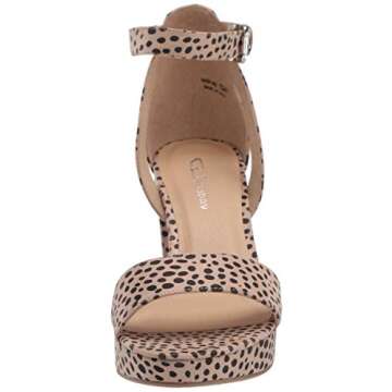 Chinese Laundry Women's Platform Sandal Heeled, Beige, 9