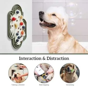 OHMO-Cactus Lick Mat for Dogs and Cats(2 Pack) Easy to Clean Pet Slow Feeder with Suction Cups, Licking Pad for Anxiety Relief and Boredom Reduction(Cactus&Light Green)