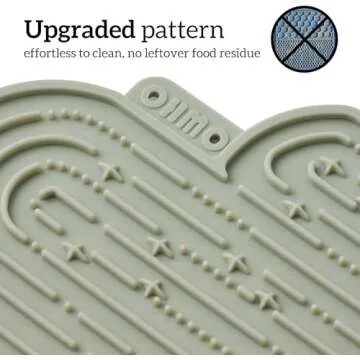 OHMO-Cactus Lick Mat for Dogs and Cats(2 Pack) Easy to Clean Pet Slow Feeder with Suction Cups, Licking Pad for Anxiety Relief and Boredom Reduction(Cactus&Light Green)