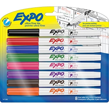 Premium EXPO Dry Erase Markers, Assorted Colors, 8 Count