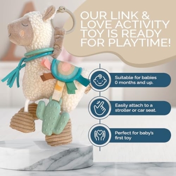 Itzy Ritzy Link & Love Toy Perfect for Babies 0 Months