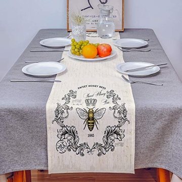 Elegant 13x70 Honey Bee Table Runner for All Occasions