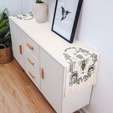 Elegant 13x70 Honey Bee Table Runner for All Occasions