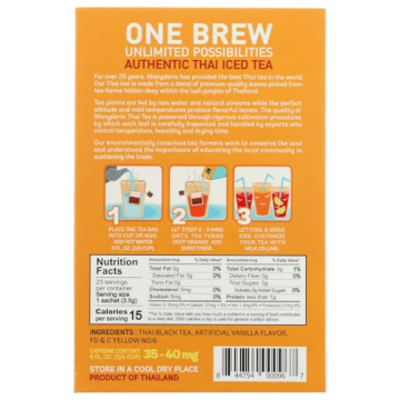 Authentic Thai Iced Tea Flavored Black Tea Pack of 3