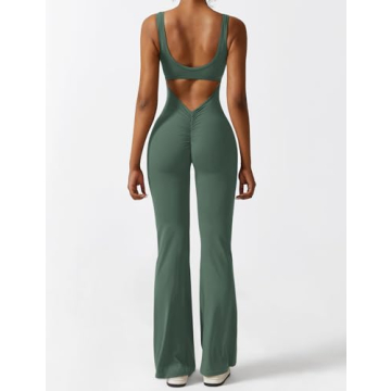 Flattering YEOREO Women Backless Flared Jumpsuit