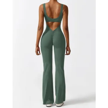 Flattering YEOREO Women Backless Flared Jumpsuit