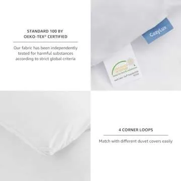 CozyLux White Comforter Set Queen Size, 3 Pieces Solid Breathable Quilted Boho Style Bedding Sets, Luxury Fluffy Soft Microfiber Comforter for All Season(1 Comforter & 2 Pillowcases)